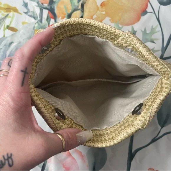 Boho Straw Cluch Purse - Picture 2 of 6